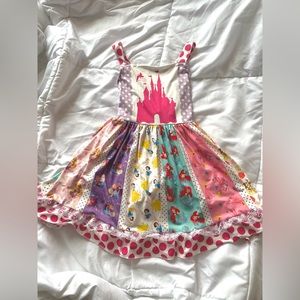 New without tags Custom Girls Disney World Princess Pinafore Dress